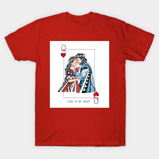 King and Queen for Valentines T-Shirt by DulNu